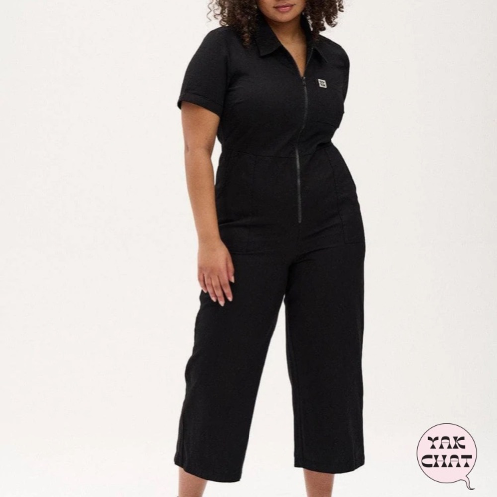 Lucy & Yak Ragan Jumpsuot Organic Cotton Black